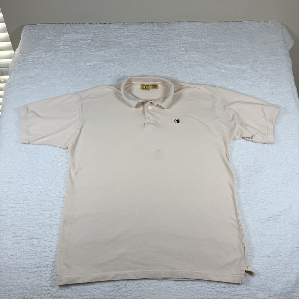 Duck Head Polo Shirt Men's Extra Large Yellow Cotton Short Sleeve Vintage